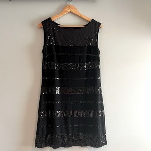 White House Black Market Black sequin dress